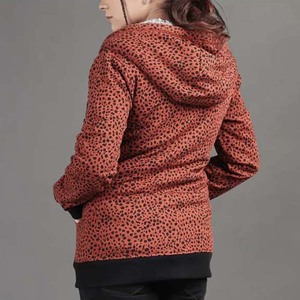 Sweat à capuche zippé imprimé pour femme, hiver, décontracté, manches longues, personnalisable avec broderie 3D sur le devant, écologique, respirant, vente en gros - Product Image 4