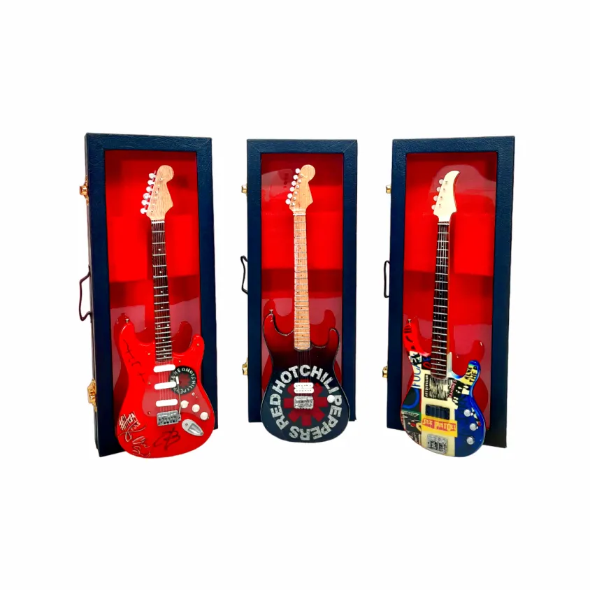 Mini Guitar Famous Band in the World with RHCP Tribute Merchandise