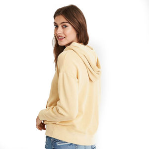 Dernière conception de vente chaude sweats à capuche pour femmes femme hiver femmes à capuche Logo personnalisé mode décontractée porter des sweats à capuche avec offre de quantité minimale de commande bas. - Product Image 3