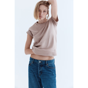 Camiseta de manga corta de algodón orgánico sostenible para mujer, camisetas informales ecológicas OEM/ODM, proveedor mayorista de Bangladesh - Product Image 2