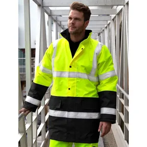 Giacca di Sicurezza Bicolore Personalizzabile con Adesivi Riflettenti e Luci per Autostrada, per Articoli Promozionali - Product Image 1