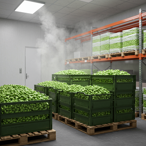 Frijoles frescos congelados envasados para exportación a granel con textura fresca natural - Product Image 1