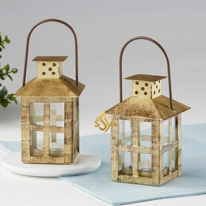 Lanternes à bougie de cour extérieure de luxe suspendues décoration de jardin multicolore Unique bougie lanterne décor à la maison en meilleures ventes - Product Image 6