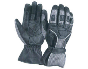 Gants de moto en cuir unisexes coupe-vent légers à demi-doigts avec écran tactile personnalisés, pour le sport d'été - Product Image 5