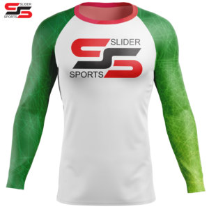 Camisetas de manga larga con estampado digital personalizadas de Fight Wear Rash Guard, fabricadas por Slider Sports - Product Image 5