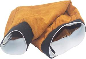 Mangas de Trabajo de Soldadura de Poliéster Resistentes al Agua y de Alta Resistencia, Diseño Personalizado, Resistentes a las Llamas, Amarillo Marrón, 100-150°C, Ropa de Seguridad - Product Image 5