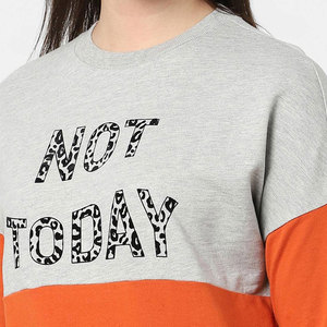 Top vente vierge qualité polaire surdimensionné OEM taille réelle impression personnalisée Logo col rond petite quantité minimale de commande femmes sweats - Product Image 5