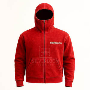 Veste à capuche en polaire à fermeture éclair pour hommes personnalisée avec logo brodé | Sweat à capuche chaud d'hiver - Product Image 2