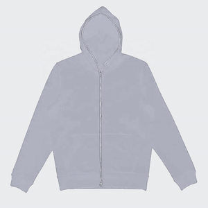 Fabricante personalizado de peso pesado Full Zip US Streetwear Pullover Hombres Oversized Puff Print Boxy Fit Crop Hoodie 3D Zip Made Fleece - Product Image 5