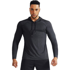 Sudadera con Capucha de Secado Rápido para Hombre, Protección UV, Ropa Deportiva, Manga Raglán, Camiseta con Capucha, Absorbe la Humedad, Rendimiento Superior - Product Image 2