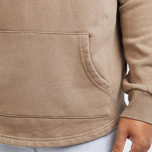 Wholesale Men's Curved Hem <b>Longline</b> Gym 100% Cotton Bodybuilding <b>Hoodie</b> Custom Logo OEM Fitness - Product Image 4