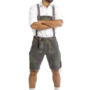 Unisex Lederhosen Bavarian <b>Shorts</b> Original Leather Printed Traditional German Outfit Factory Direct | Latest Fashion Design - Product Image 1