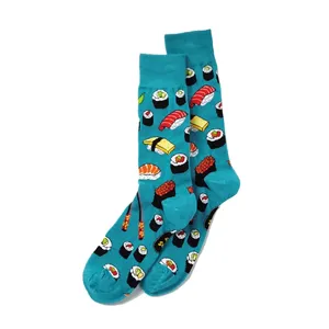 Colorful Sports <b>Socks</b> with Rolls and Sushi Embroidery Breathable and Disposable One Size Fits All-for Girls in <b>Winter</b> - Product Image 1