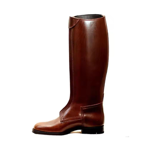 Bottes d'équitation en cuir écologiques de haute qualité, vente en gros de bottes d'équitation en cuir de qualité supérieure - Product Image 2
