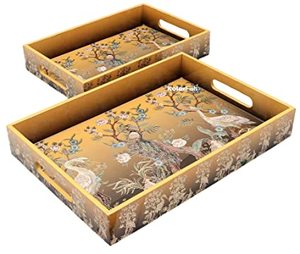 Bandeja Redonda de Madera MDF con Recubrimiento de Esmalte, Tamaño Personalizable, Embalaje para Decoración de Cocina y Bodas, Venta al por Mayor - Product Image 2