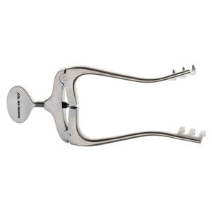 Rétracteur professionnel Jansen-Wagner en acier inoxydable avec écarteur chirurgical auto-ajustable à broches émoussées et pointues - Product Image 2