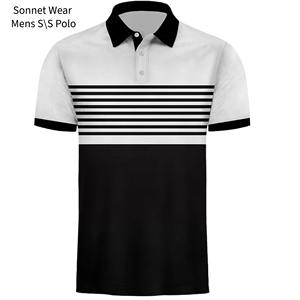 Chemises polo à manches courtes imprimées décontractées pour hommes - Product Image 4