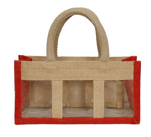 Sac de jute de bouteille de vin de cadeau de cordon réutilisable de quantité minimale de commande bas sac de pochette de vin de lin coloré naturel écologique promotionnel - Product Image 4