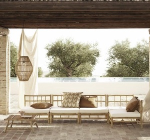 Vietnamese Manufacturer's Custom Style OEM Eco Bamboo <b>Arm</b> <b>Chair</b> Hotel and Restaurant Home Furniture Use for Colorful Spaces - Product Image 6