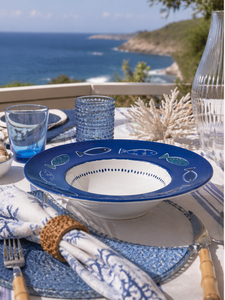 ชุดชามพาสต้าเซรามิก 6 ใบ ลายพิมพ์ดิจิทัล สไตล์เมดิเตอร์เรเนียน หลากสีสัน ธีมทะเล ยี่ห้อเอ็กเซลซา - Product Image 4