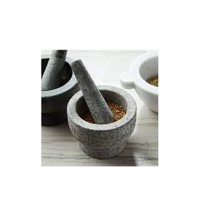 ชุดครกหินอ่อนสีขาวและเครื่องบดสมุนไพรเครื่องครัวพร้อมหินแกรนิตตกแต่งสำหรับใช้ในบ้านและจัดแสดงอย่างมีสไตล์ - Product Image 1