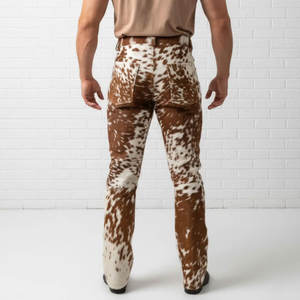 Pantalon en cuir de vachette pour homme, sur mesure, best-seller, décontracté, tendance, respirant, pour l'extérieur - Product Image 2