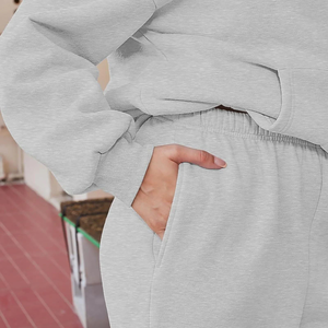 Ensemble de sweats à capuche décontractés pour femmes Ensemble de sweat à capuche pour femmes Ensemble 2 pièces de pull et de pantalon de printemps et d'hiver - Product Image 2