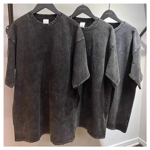 Vintage Style Oversized T Shirt In Acid <b>Wash</b> Finish Street Fashion Essential From Bangladeshi Wholesale Tee Suppliers T-shirts - Product Image 3