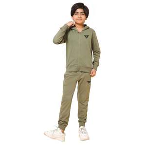 OEM Cotton Teen age Boys Clothes <b>Long</b> Jersey hooded hood and trousers Set 2pic Baby Tracksuits <b>Matching</b> Kids Clothing hoodieSuit - Product Image 1