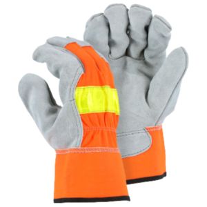 Gants de travail en cuir de vachette robuste de haute qualité Gants de sécurité de jardin résistants à l'abrasion avec protection des mains - Product Image 1