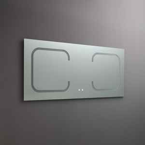 Espejo de Baño LED Rectangular Moderno de 180x80 con Retroiluminación LED, Montado en la Pared, Resistente al Agua, con Interruptor Táctil - Product Image 2