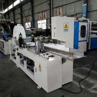 Machine automatique de pliage de serviettes de table et de serviettes de cocktail avec engrenage certifié CE, 700-800 pièces/min, 380V 50Hz, garantie 1 an
