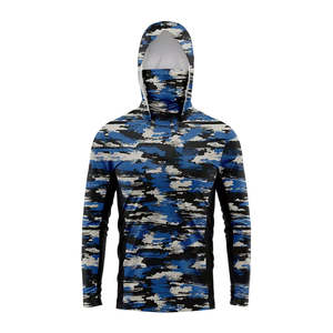 Diseño de camuflaje OEM estilo personalizado ropa deportiva transpirable ropa de pesca camisas con capucha poliéster Spandex UPF50 + protección solar - Product Image 2