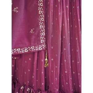 Adorable Lehenga Choli Rosa de Georgette para Bodas con Trabajo de Espejo, Conjunto Nupcial Elegante y con Estilo - Product Image 3