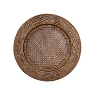 Ensemble de 6 plaques de chargeur en rotin/napperon accessoires de Table tapis tampons napperon tissé en gros du Vietnam