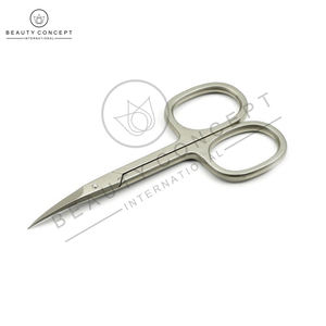 Tijeras para Cutículas de Acero Inoxidable con Hoja Recta para Diestros, Forma Curva, Alta Calidad, Premium, Beauty Concept International - Product Image 2