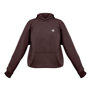 Sweat-shirts à capuche en molleton surdimensionnés décontractés pour femmes avec broderie 3D 100% coton Vente en gros OEM Étiquette privée Streetwear - Product Image 2