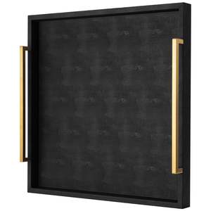 Plateau en métal design unique, parfait pour la décoration et le service Ajout élégant aux tables à manger et aux tables basses - Product Image 5