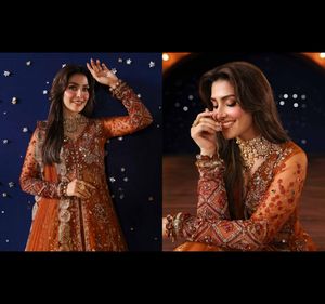 2025 nureh ชุดเดรสผ้าชีฟอง4ชิ้นตกแต่งและปักลายหรูหราพร้อมชุด dupatta pakistani salwar kameez - Product Image 2