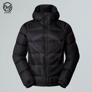 Manteau d'hiver de couleur unie pour l'extérieur chaud et épais veste polaire avec logo personnalisé pour hommes vente en gros - Product Image 4