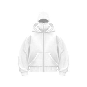 เสื้อมีฮู้ดสำหรับผู้ชายเสื้อสเวตเชิ้ตลำลองสีพื้นสำหรับฤดูใบไม้ผลิใหม่ - Product Image 2