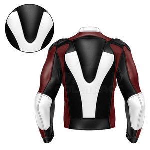 Chaqueta de Motocicleta de Cuero Hecha a Medida, Talla Grande, Cuello Alto, Logotipo Frontal, Secado Rápido, Ecológica y Transpirable - Product Image 3