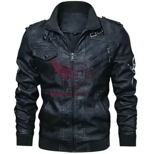 Most Popular Quality Custom Men Leather Jacket from Pakistan - Top Product Wholesale Men's Leather Jacket Supplier