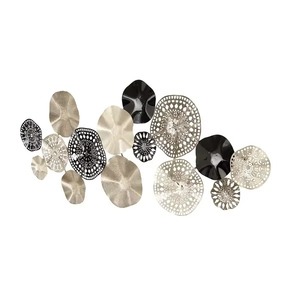 Modern Metallic Ring Design Wall <b>Art</b> For Living Room Bedroom Office And Hallway Decoration With Elegant Contemporary Style Look - Product Image 5