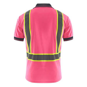 High Visibility Reflective Strips <b>Long</b> <b>Sleeves</b> Safety Shirt <b>Men</b> Women Comfortable 100% Polyester ANSI Class 1 EN ISO 20471 Class - Product Image 3