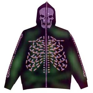 เสื้อฮู้ดดี้ผู้ชายลายปักแบบดิสเทรส ดีไซน์ขายดี ลดราคาพิเศษ รับผลิตตามแบบ สไตล์สตรีทแวร์ ล้างสีแบบ ACID WASHED ปี 2026 - Product Image 3