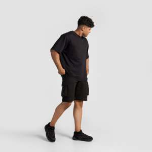Shorts cargo à motif uni Propel, 100% coton et polyester, taille XXS XS, avec logos décoratifs, imprimé tendance, shorts tissés - Product Image 4