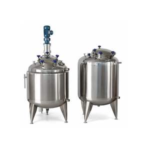 Réservoir de fabrication de sirop de sucre en acier inoxydable hygiénique, moteur multi-tension (220V-500V), garantie de 2 ans pour le dissolvant et le chauffage - Product Image 1