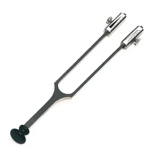 Rydel Seiffer Tuning Fork C64 C128 Hz Pesos extraíbles ajustables Acero inoxidable Otología ENT Instrumentos quirúrgicos Pakistán