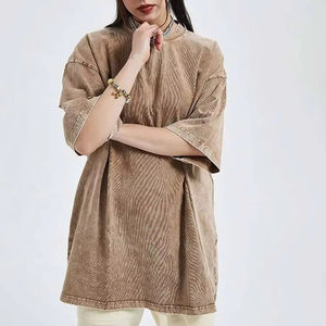 T-shirts de lavage à l'acide de conception populaire pour des patchs personnalisés Derniers vêtements pour hommes de conception T-shirt léger pour hommes - Product Image 4